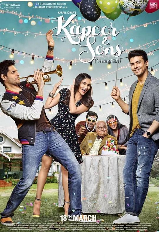 [4K蓝光]卡普尔家的儿子们[简繁英字幕].Kapoor.and.Sons.2016.BluRay.1080p